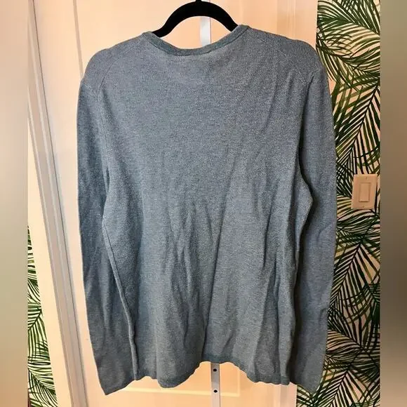 Hugo Boss Mens Blue Italian Yarn Light Sweater XL